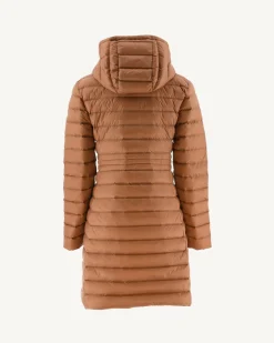Doudoune Longue A Capuche Camel Vero*JOTT Best