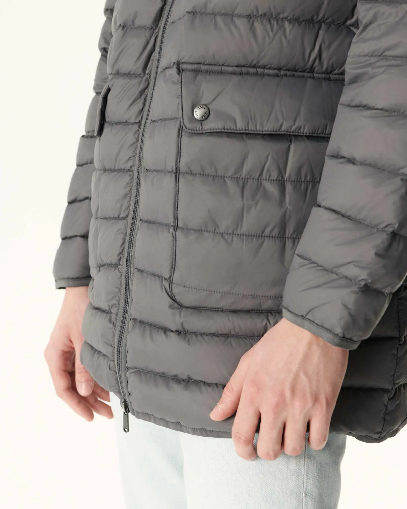 Doudoune Longue Anthracite Luc*JOTT Cheap