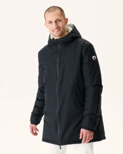 Doudoune Longue Reversible A Capuche Noir/Gris Clair Amsterdam*JOTT Best Sale