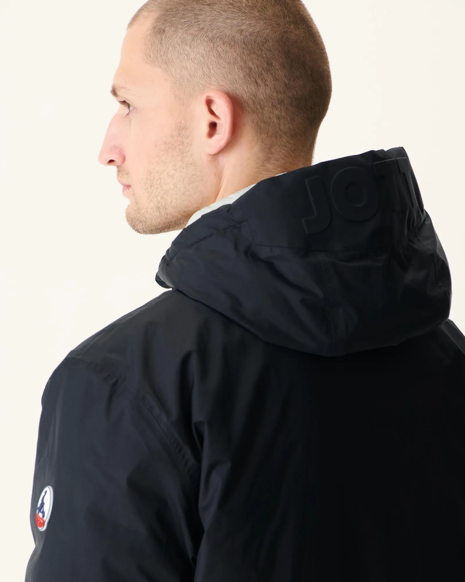 Doudoune Longue Reversible A Capuche Noir/Gris Clair Amsterdam*JOTT Best Sale