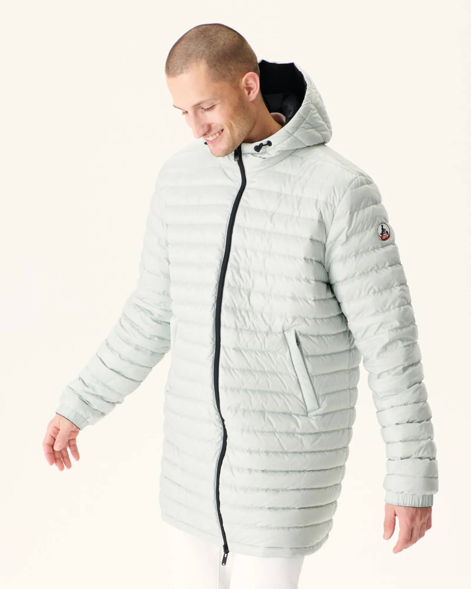 Doudoune Longue Reversible A Capuche Noir/Gris Clair Amsterdam*JOTT Best Sale
