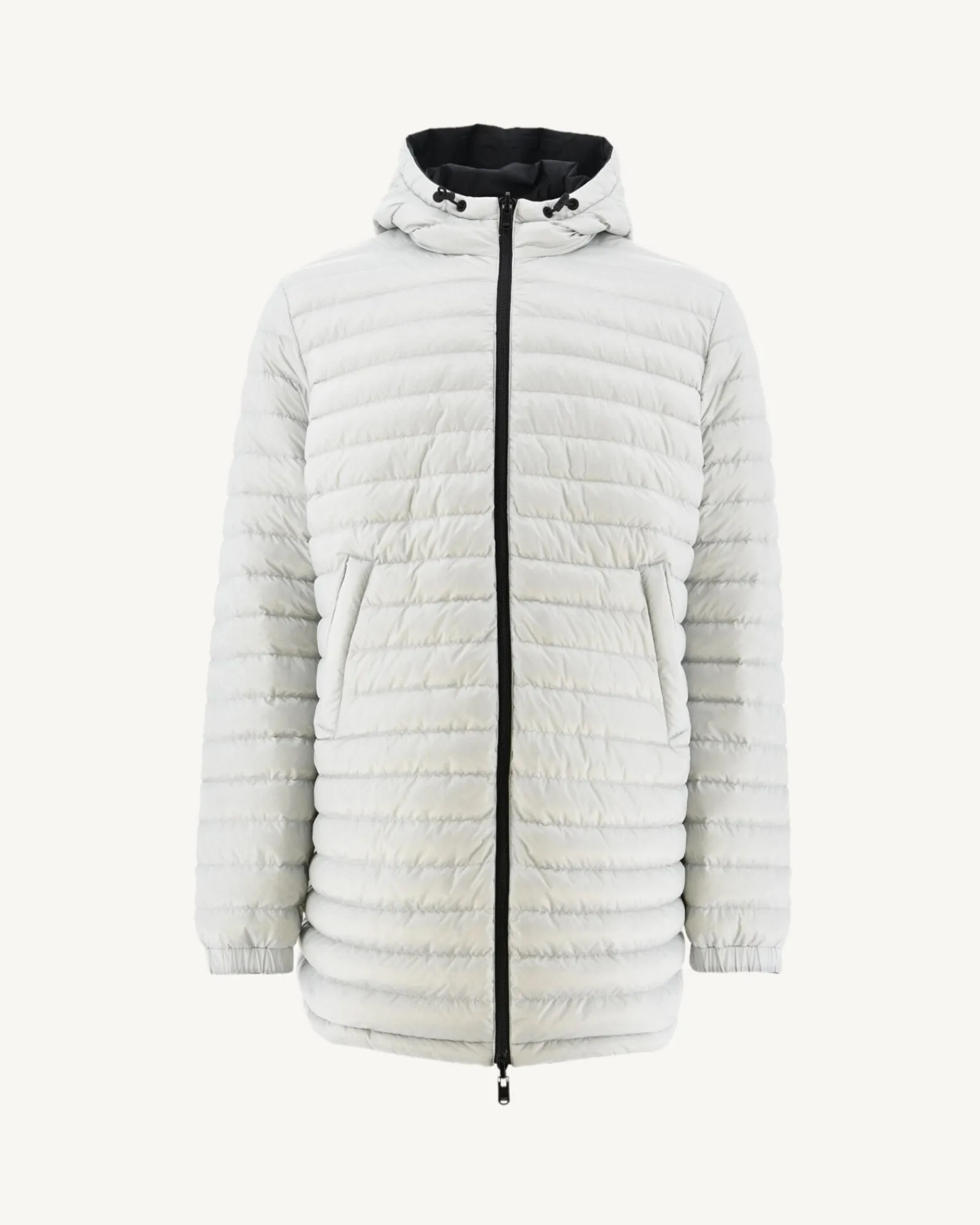Doudoune Longue Reversible A Capuche Noir/Gris Clair Amsterdam*JOTT Best Sale