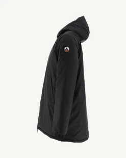 Doudoune Longue Reversible A Capuche Noir/Gris Clair Amsterdam*JOTT Best Sale