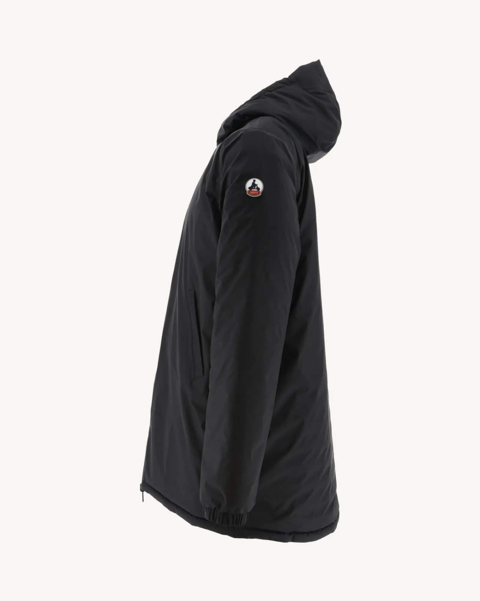Doudoune Longue Reversible A Capuche Noir/Gris Clair Amsterdam*JOTT Best Sale