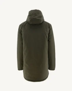Doudoune Longue Reversible A Capuche Army/Monogram Rouge Vif Amsterdam*JOTT Cheap