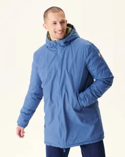 Doudoune Longue Reversible A Capuche Bleu Jeans/Army Amsterdam*JOTT Sale