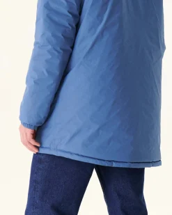 Doudoune Longue Reversible A Capuche Bleu Jeans/Army Amsterdam*JOTT Sale