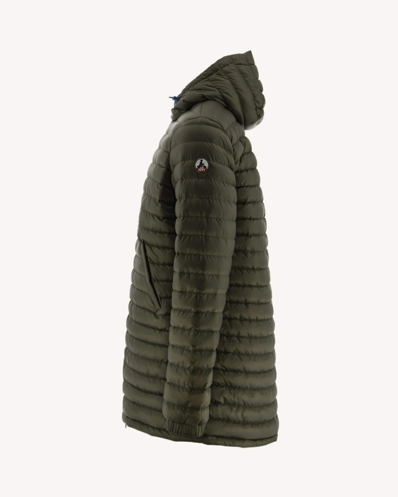 Doudoune Longue Reversible A Capuche Bleu Jeans/Army Amsterdam*JOTT Sale