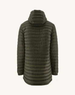 Doudoune Longue Reversible A Capuche Bleu Jeans/Army Amsterdam*JOTT Sale