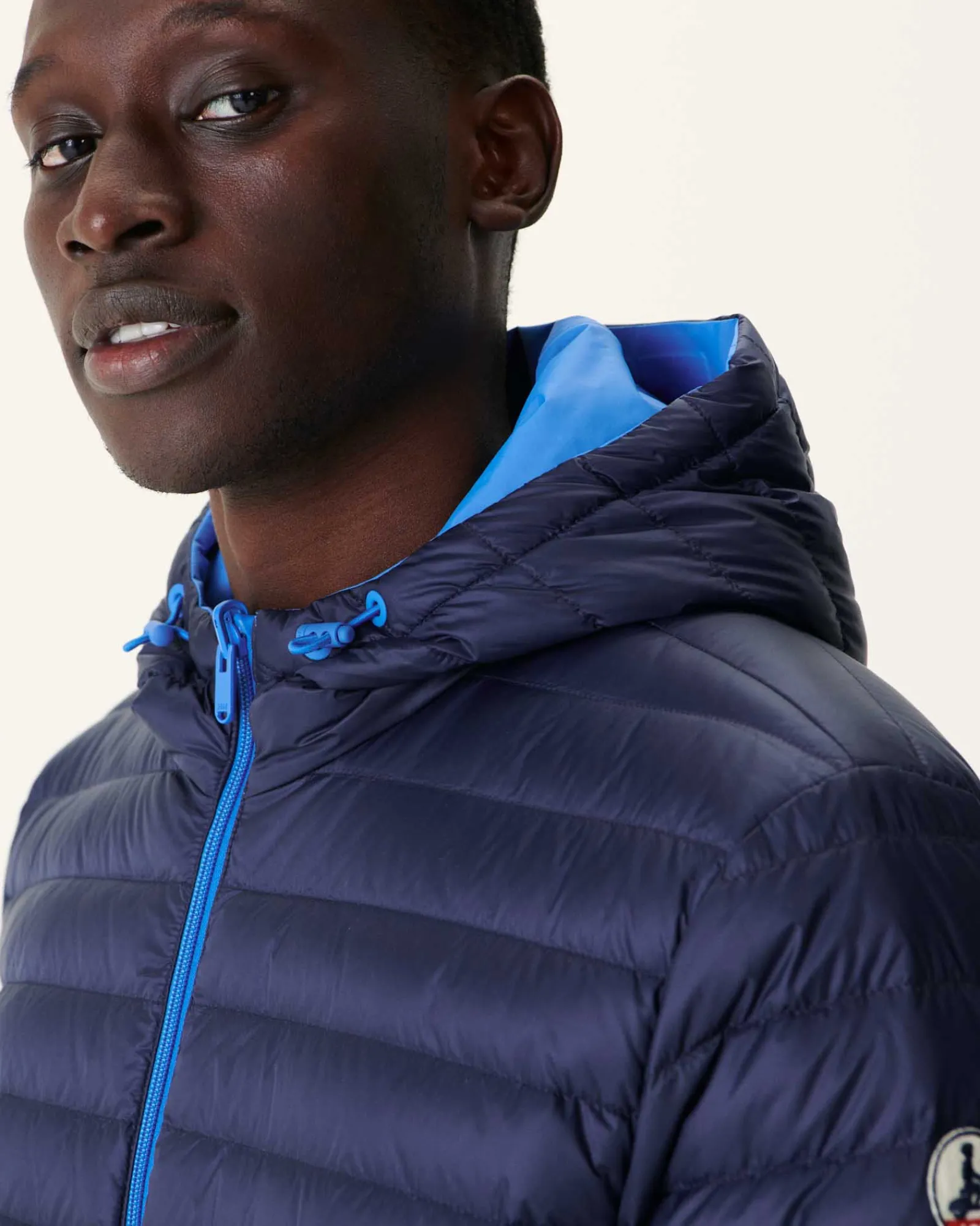 Doudoune Longue Reversible A Capuche Azur/Marine Amsterdam*JOTT Online