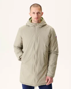 Doudoune Longue Reversible A Capuche Beige/Kaki Clair Amsterdam*JOTT Hot