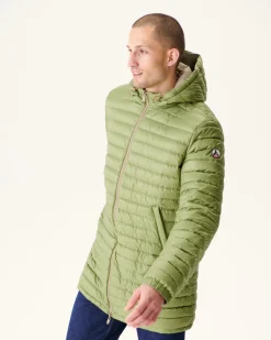 Doudoune Longue Reversible A Capuche Beige/Kaki Clair Amsterdam*JOTT Hot