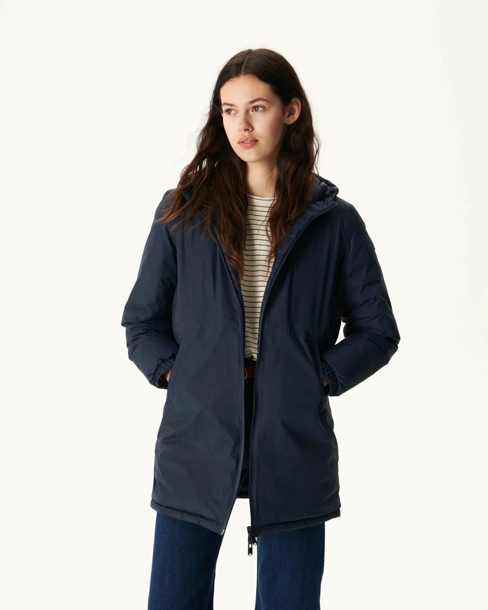 Doudoune Longue Reversible Marine Roma*JOTT Discount