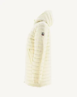 Doudoune Longue Reversible Imprime Monogram Ecru/Ecru Roma*JOTT Hot