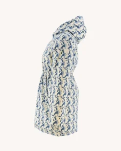 Doudoune Longue Reversible Imprime Monogram Ecru/Ecru Roma*JOTT Hot