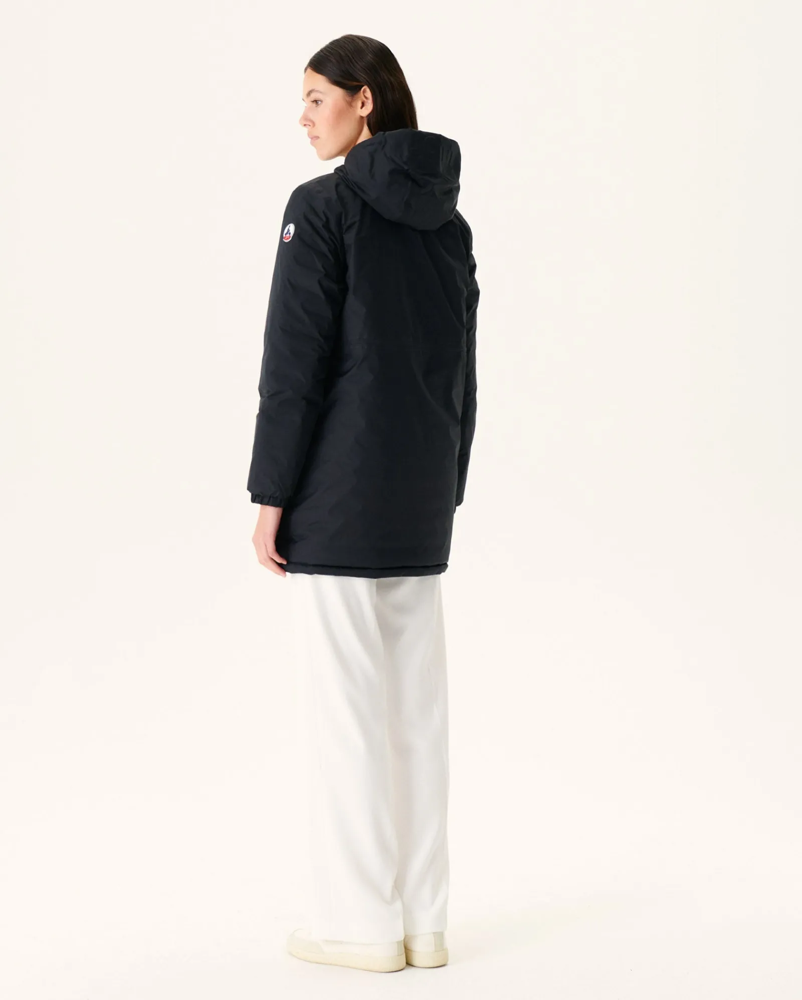 Doudoune Longue Reversible Noir/Gris Clair Roma*JOTT Discount