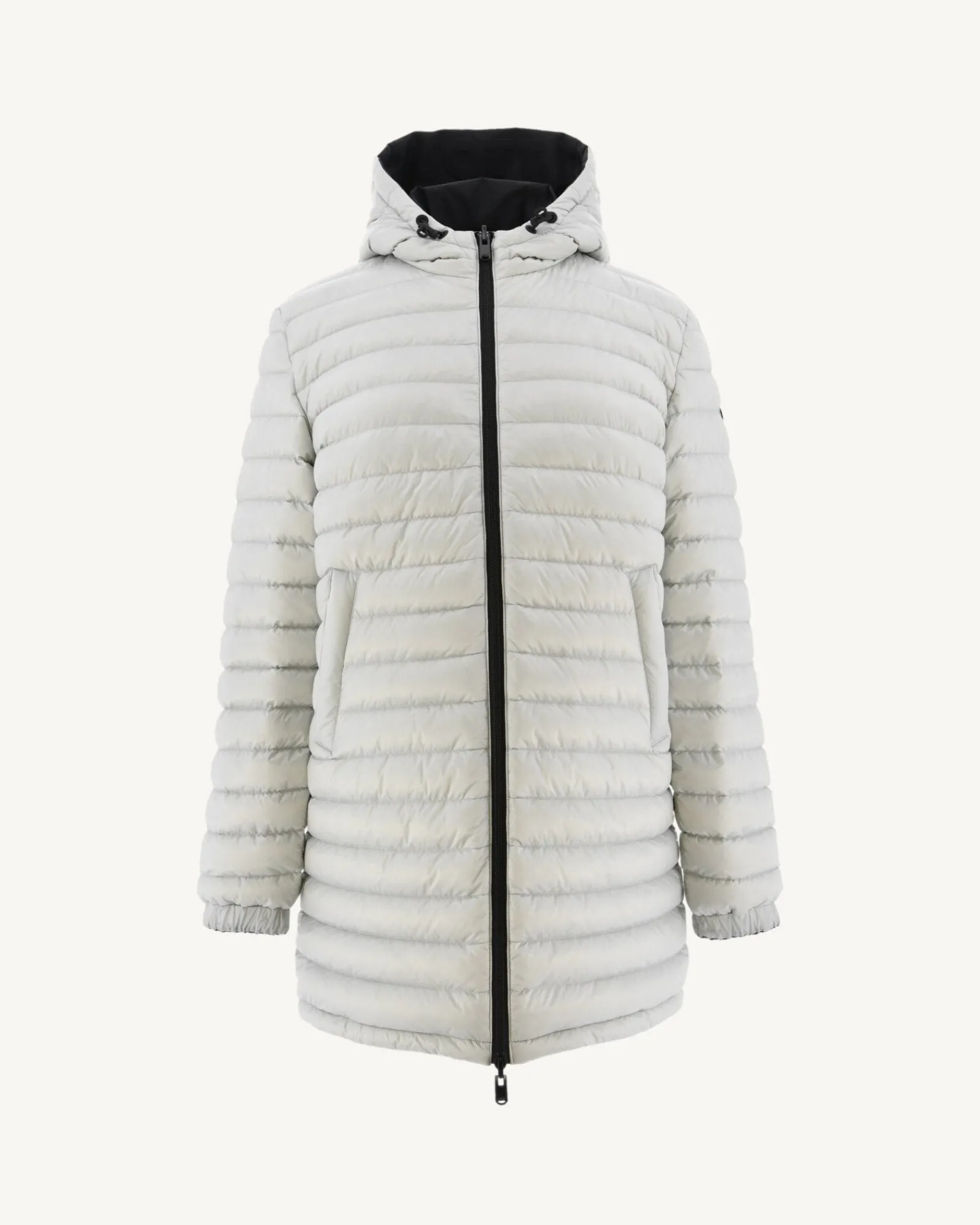 Doudoune Longue Reversible Noir/Gris Clair Roma*JOTT Discount