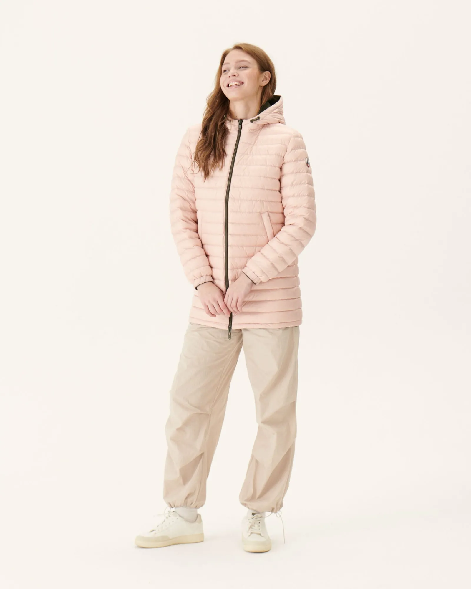 Doudoune Longue Reversible Army/Rose Clair Roma*JOTT Flash Sale