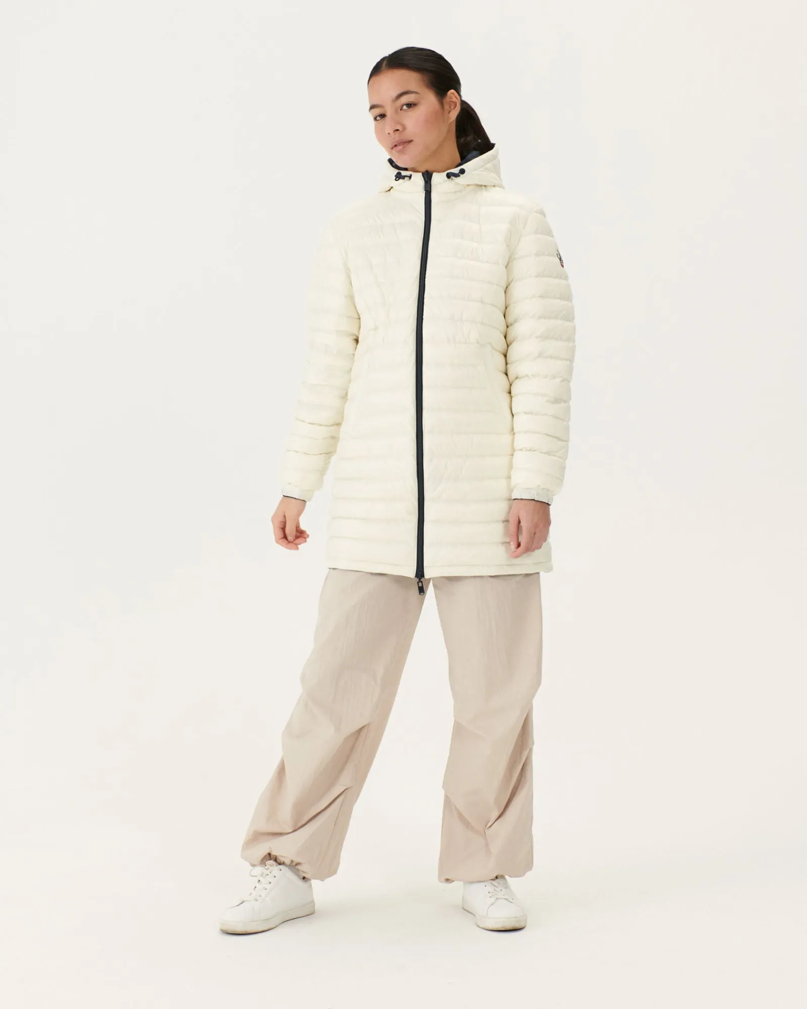 Doudoune Longue Reversible Marine/Blanc Roma*JOTT Best Sale
