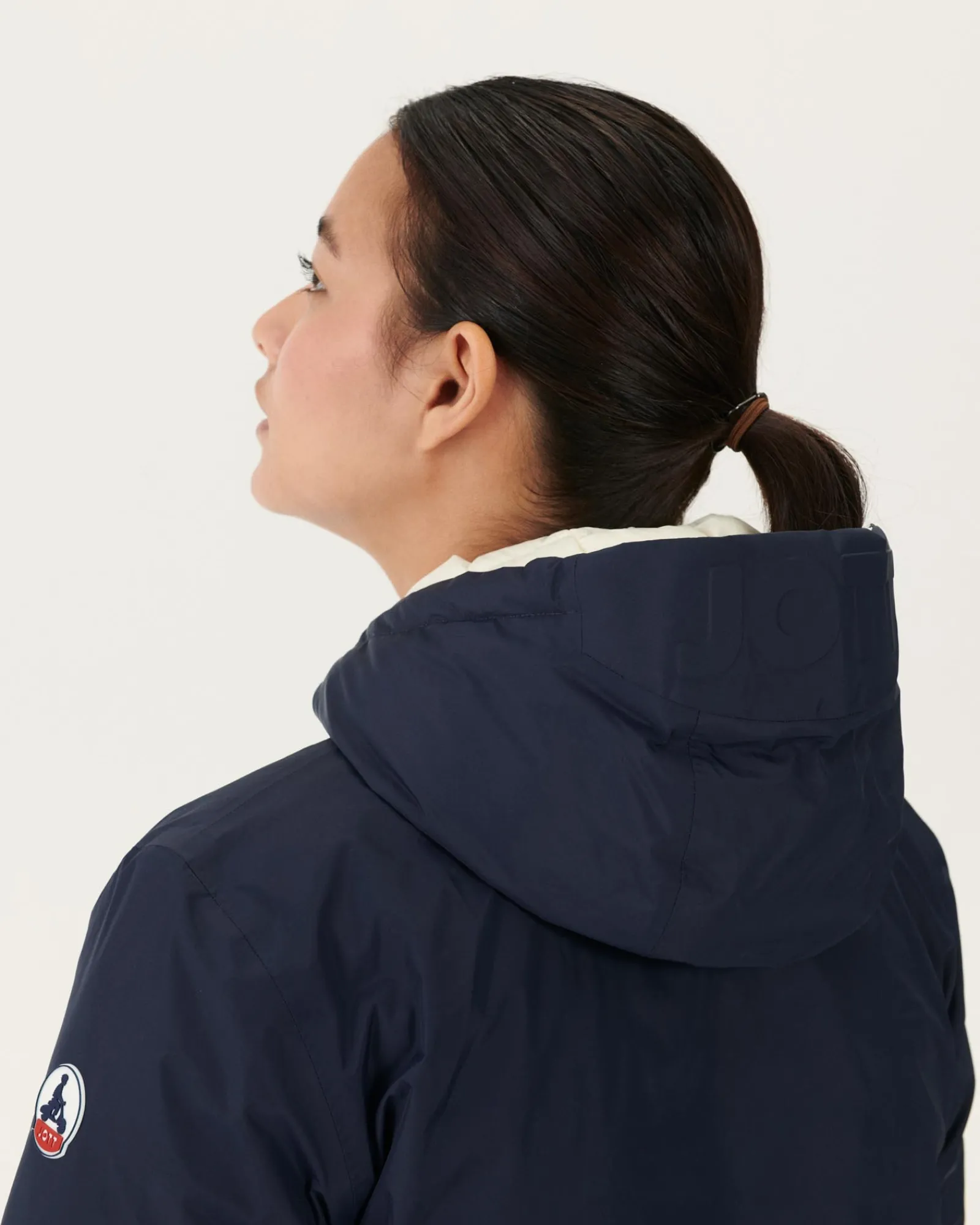 Doudoune Longue Reversible Marine/Blanc Roma*JOTT Best Sale