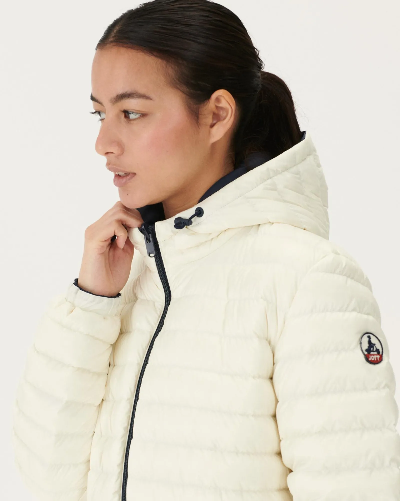 Doudoune Longue Reversible Marine/Blanc Roma*JOTT Best Sale