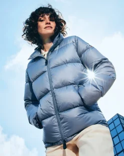 Doudoune Matelassee Grand Froid Bleu Delave Cardiff*JOTT Online