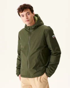Doudoune Reversible A Capuche Army/Kaki Clair Bergen*JOTT Hot