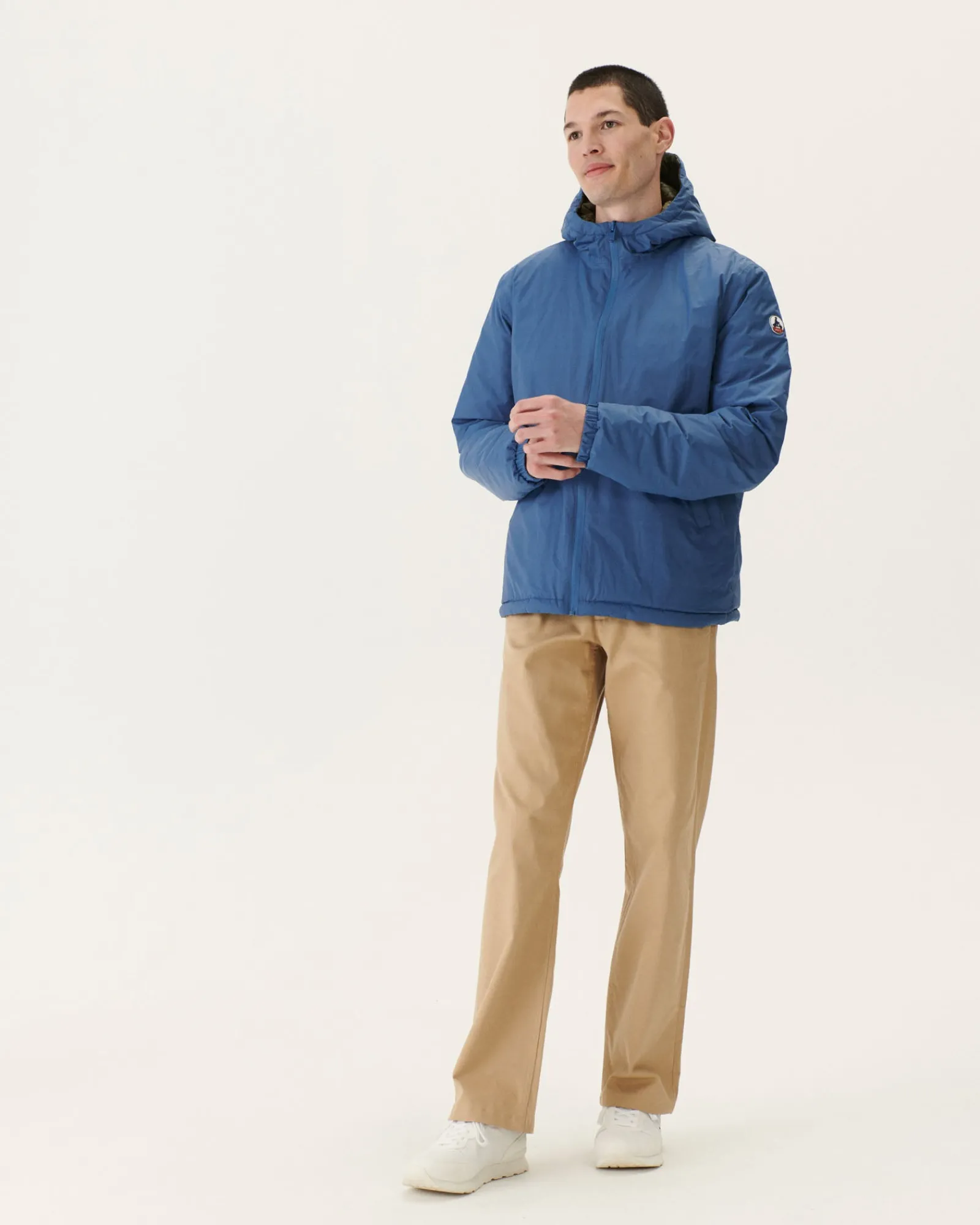 Doudoune Reversible A Capuche Bleu Jeans/Army Bergen*JOTT Discount