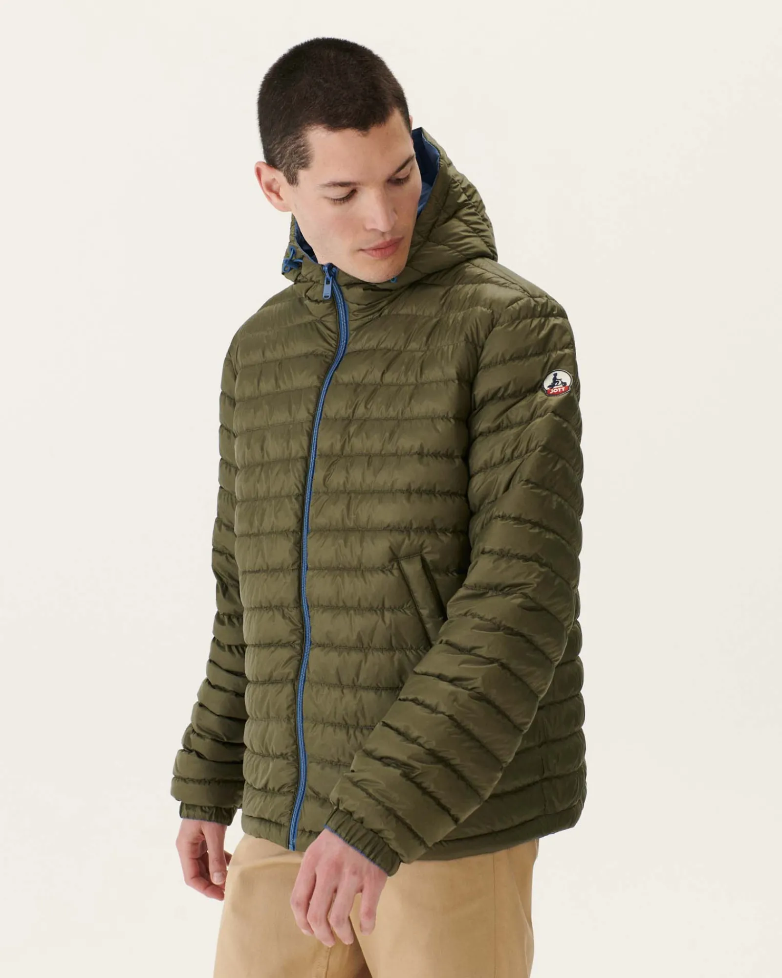 Doudoune Reversible A Capuche Bleu Jeans/Army Bergen*JOTT Discount