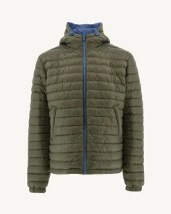 Doudoune Reversible A Capuche Bleu Jeans/Army Bergen*JOTT Discount
