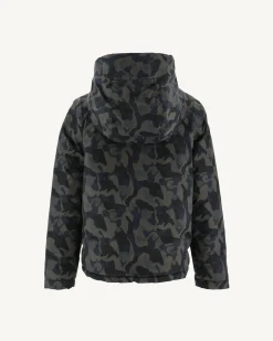 Doudoune Reversible A Capuche Enfant Print Militaire/Noir Zurich*JOTT Best Sale