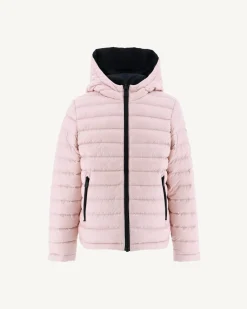 Doudoune Reversible A Capuche Enfant Noir/Rose Pale Zurich*JOTT Discount