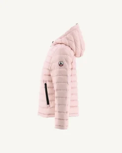 Doudoune Reversible A Capuche Enfant Noir/Rose Pale Zurich*JOTT Discount