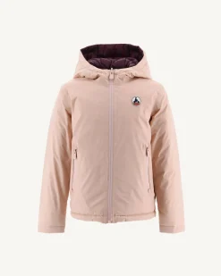 Doudoune Reversible A Capuche Enfant Rose Pale/Aubergine Zurich*JOTT Shop