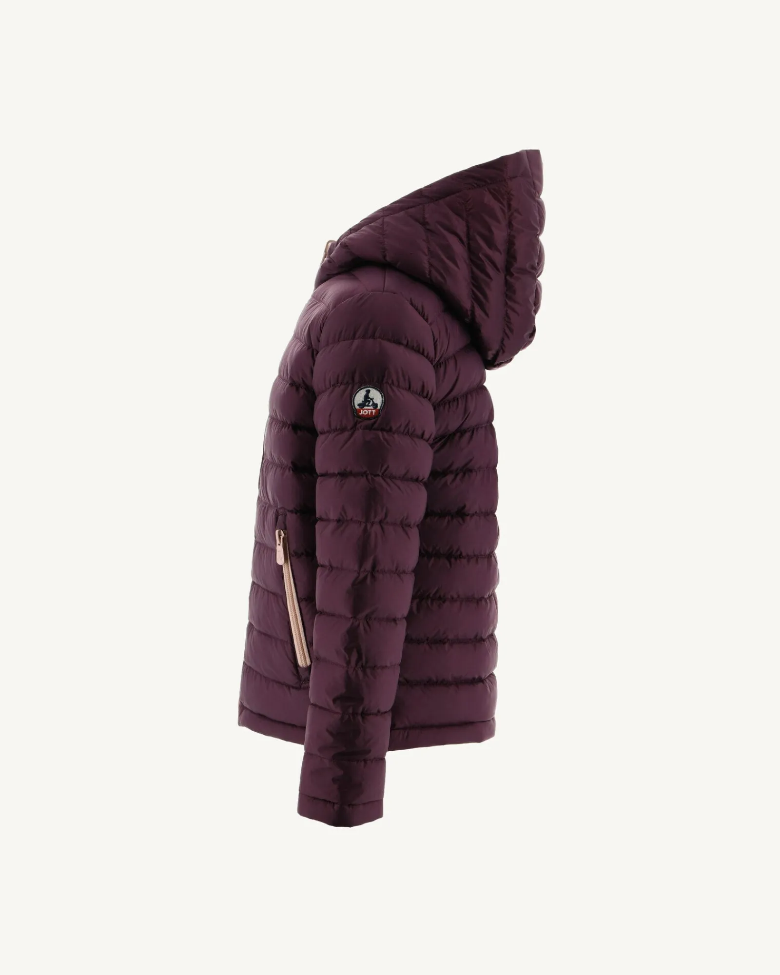 Doudoune Reversible A Capuche Enfant Rose Pale/Aubergine Zurich*JOTT Shop