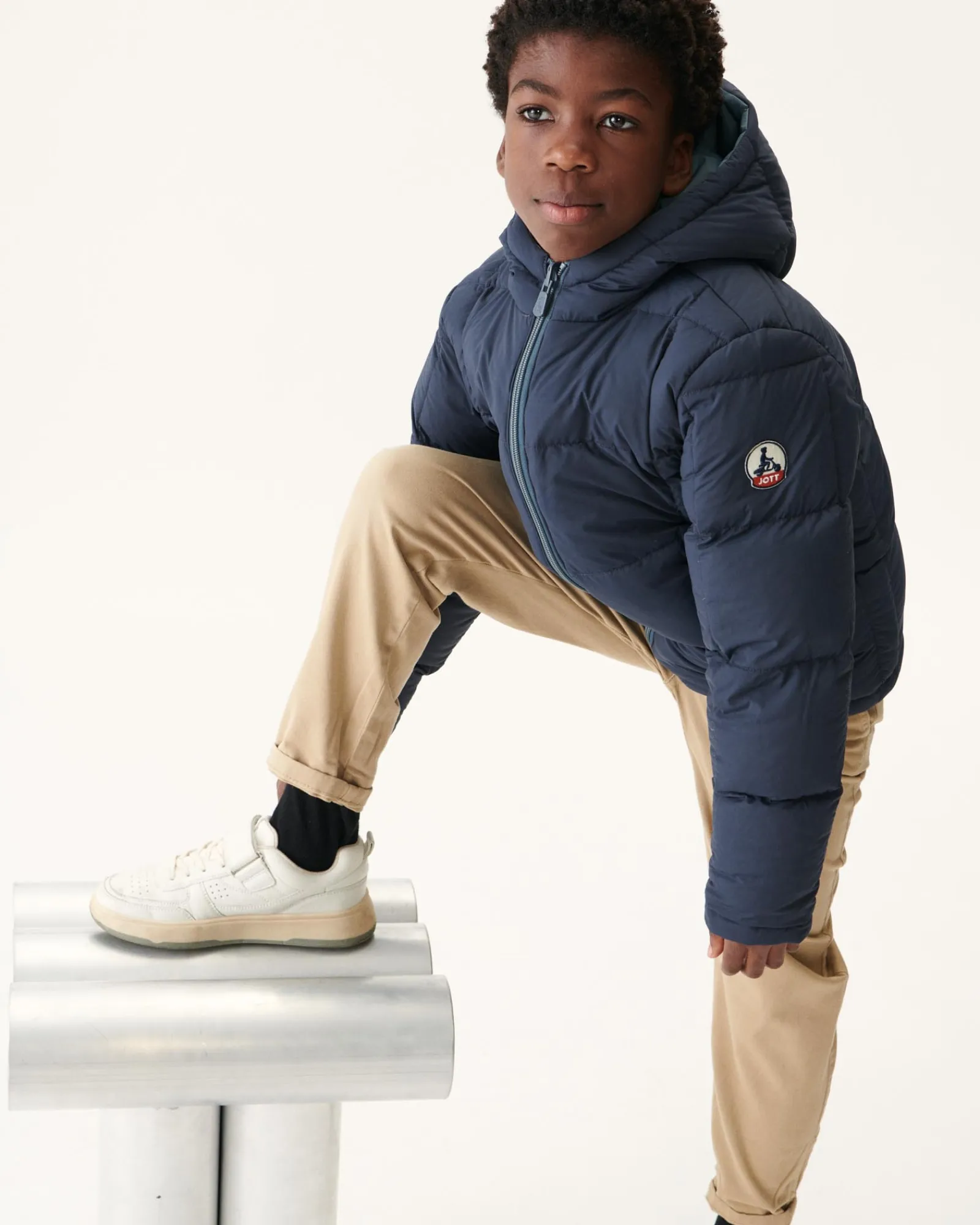 Doudoune Reversible A Capuche Grand Froid Enfant Bleu/Marine Yoko*JOTT Store