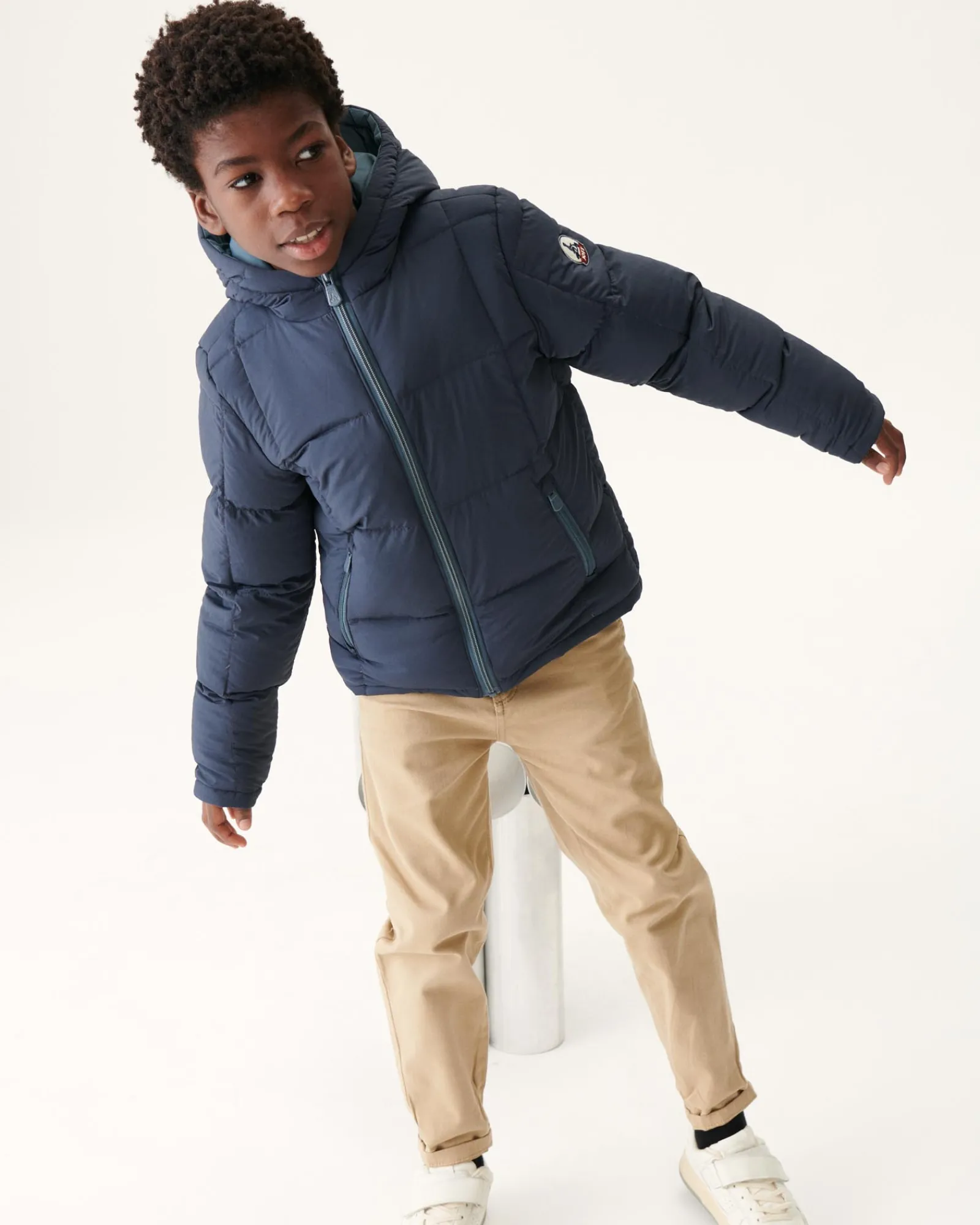 Doudoune Reversible A Capuche Grand Froid Enfant Bleu/Marine Yoko*JOTT Store