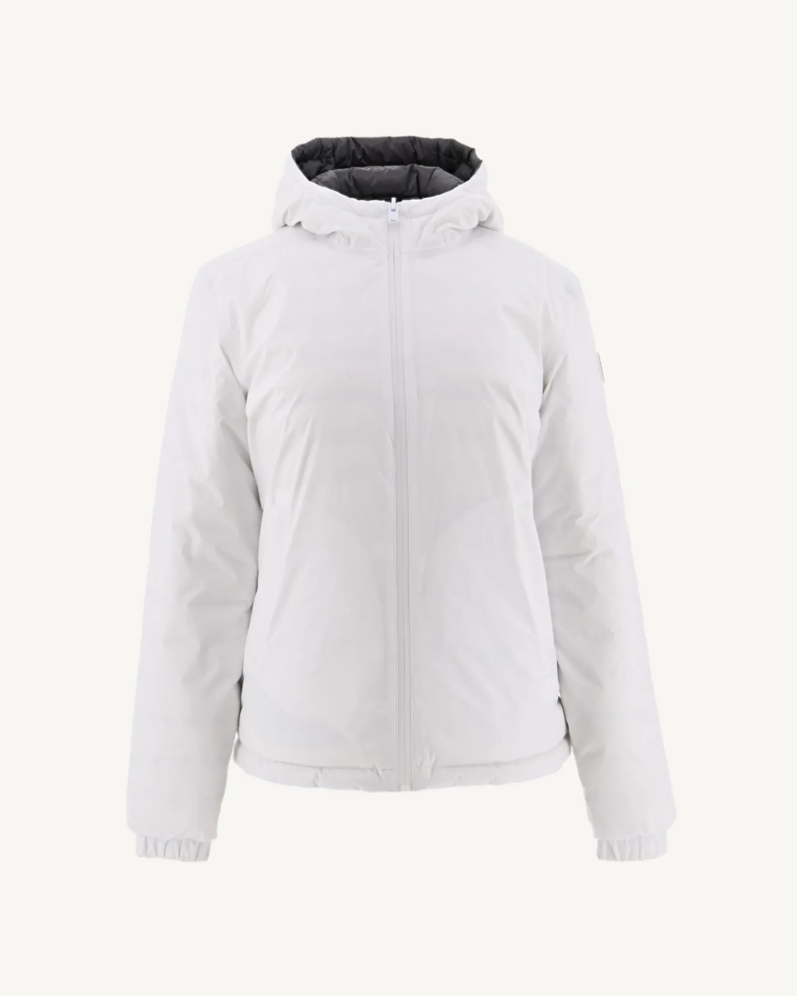 Doudoune Reversible A Capuche Blanc/Anthracite Vienne*JOTT Fashion
