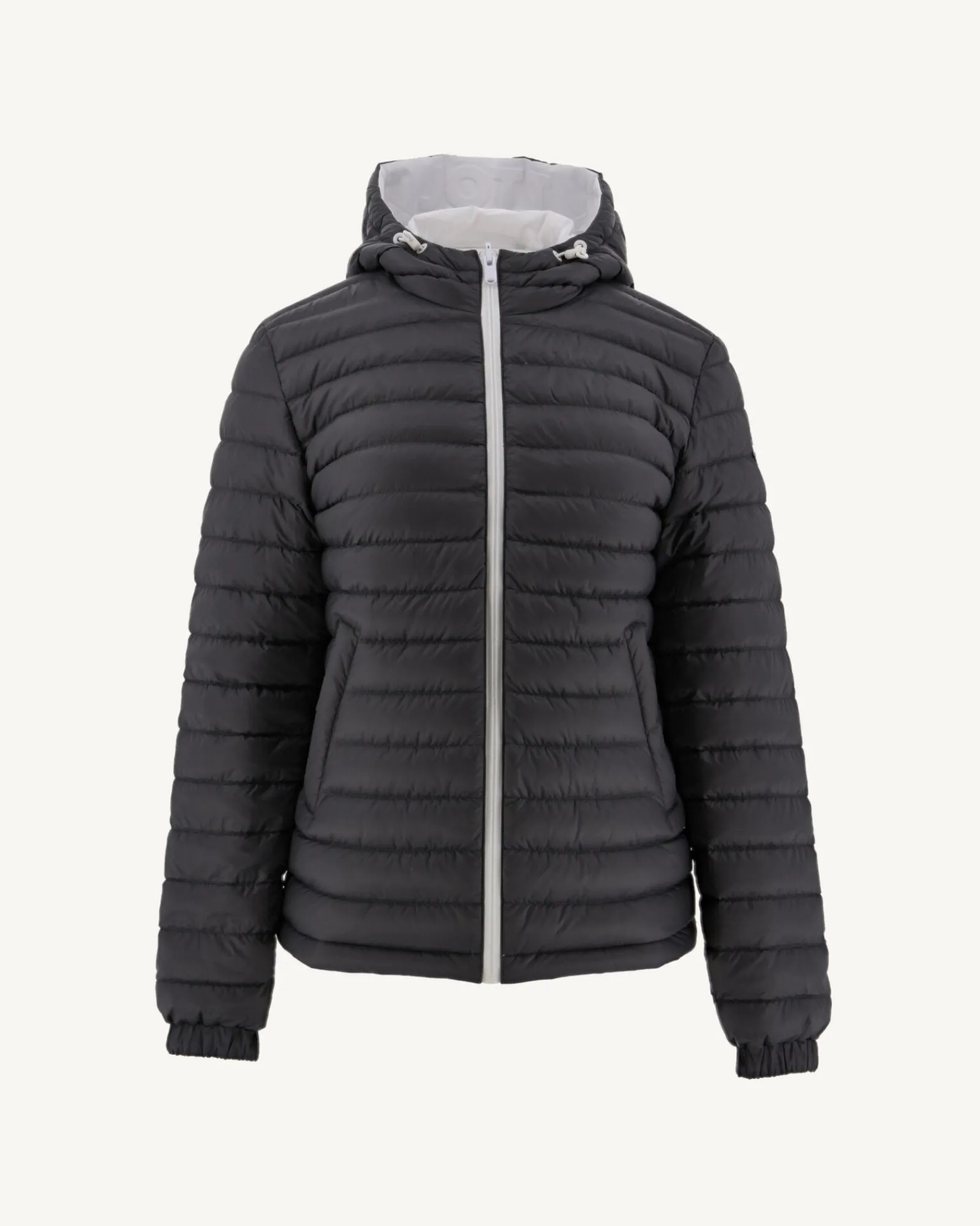 Doudoune Reversible A Capuche Blanc/Anthracite Vienne*JOTT Fashion