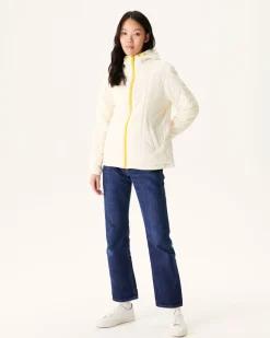 Doudoune Reversible A Capuche Ultralight Citron/Ecru Kara*JOTT Discount