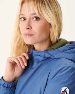Doudoune Reversible A Capuche Bleu Jeans/Army Vienne*JOTT Store