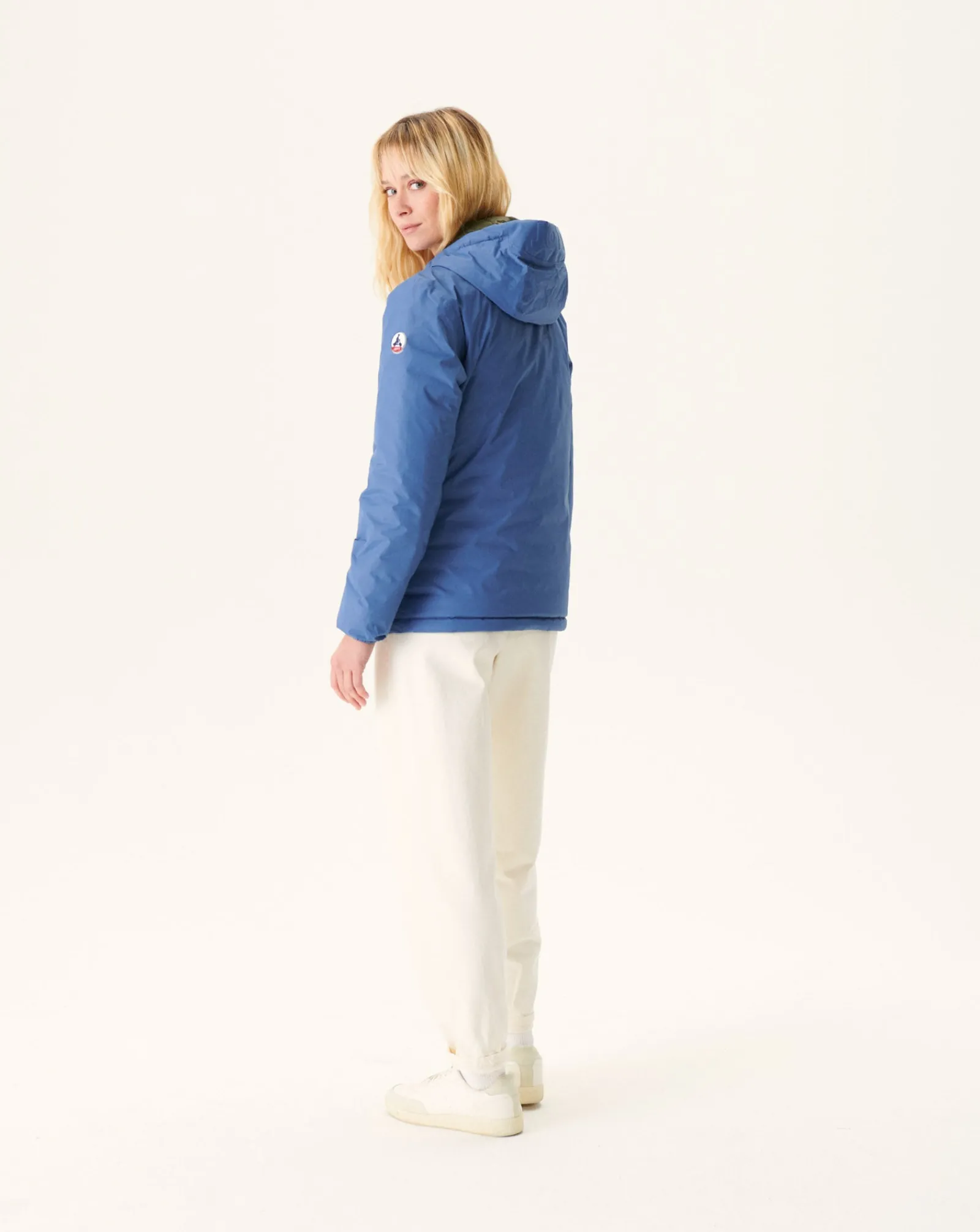 Doudoune Reversible A Capuche Bleu Jeans/Army Vienne*JOTT Store