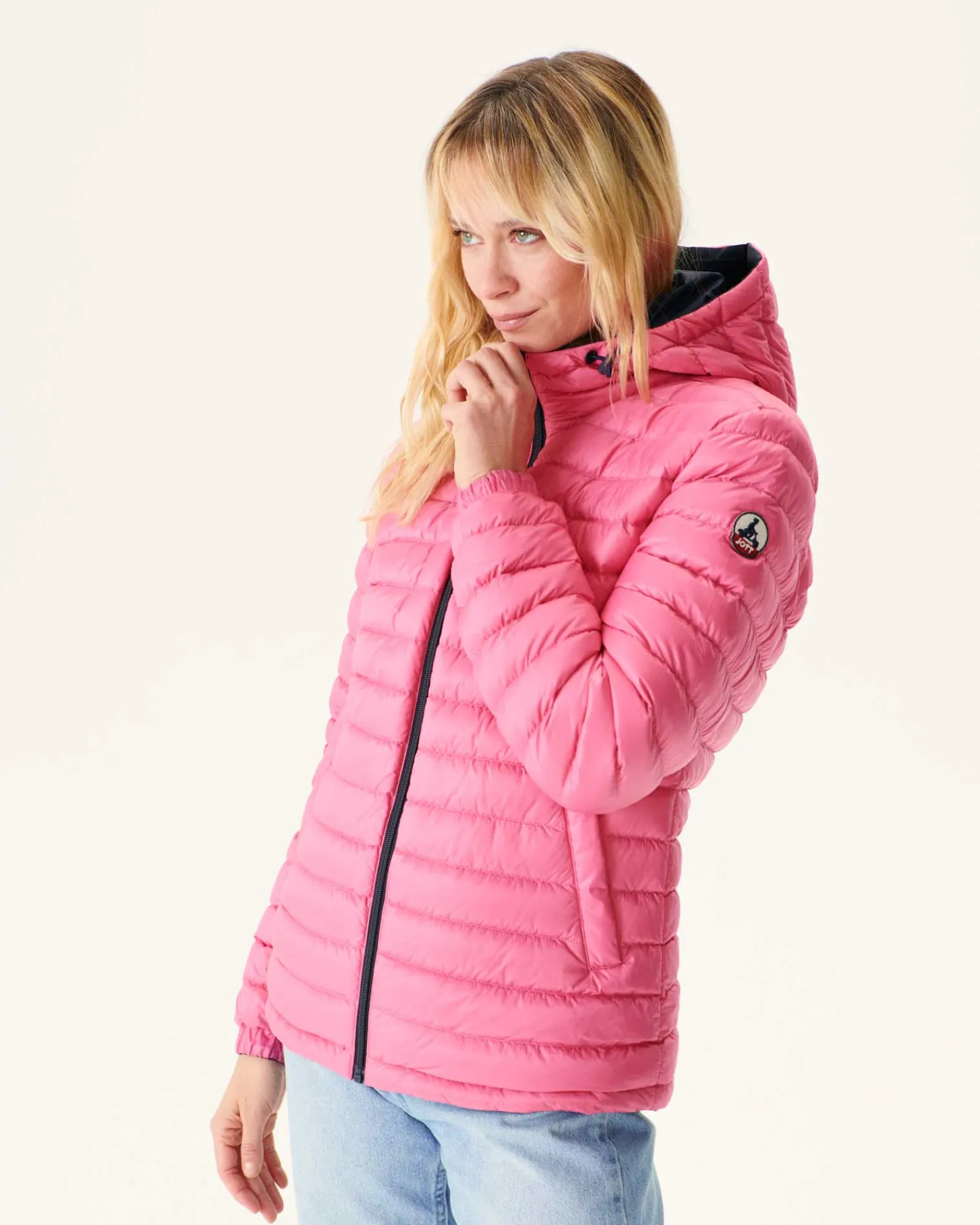 Doudoune Reversible A Capuche Marine/Rose Intense Vienne*JOTT Cheap