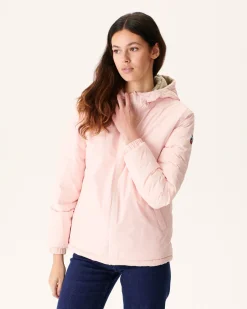 Doudoune Reversible A Capuche Rose Clair/Beige Vienne*JOTT Shop