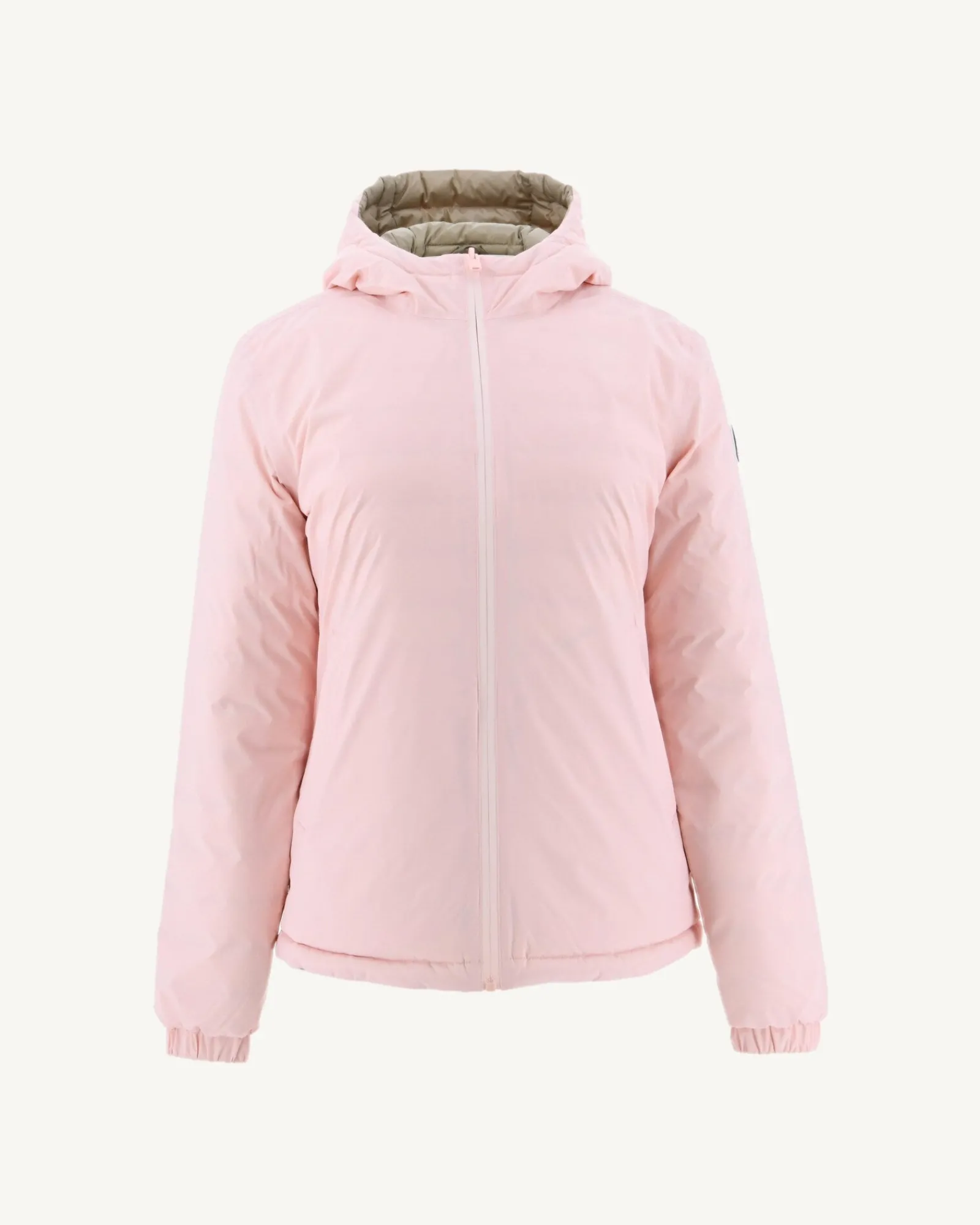 Doudoune Reversible A Capuche Rose Clair/Beige Vienne*JOTT Shop