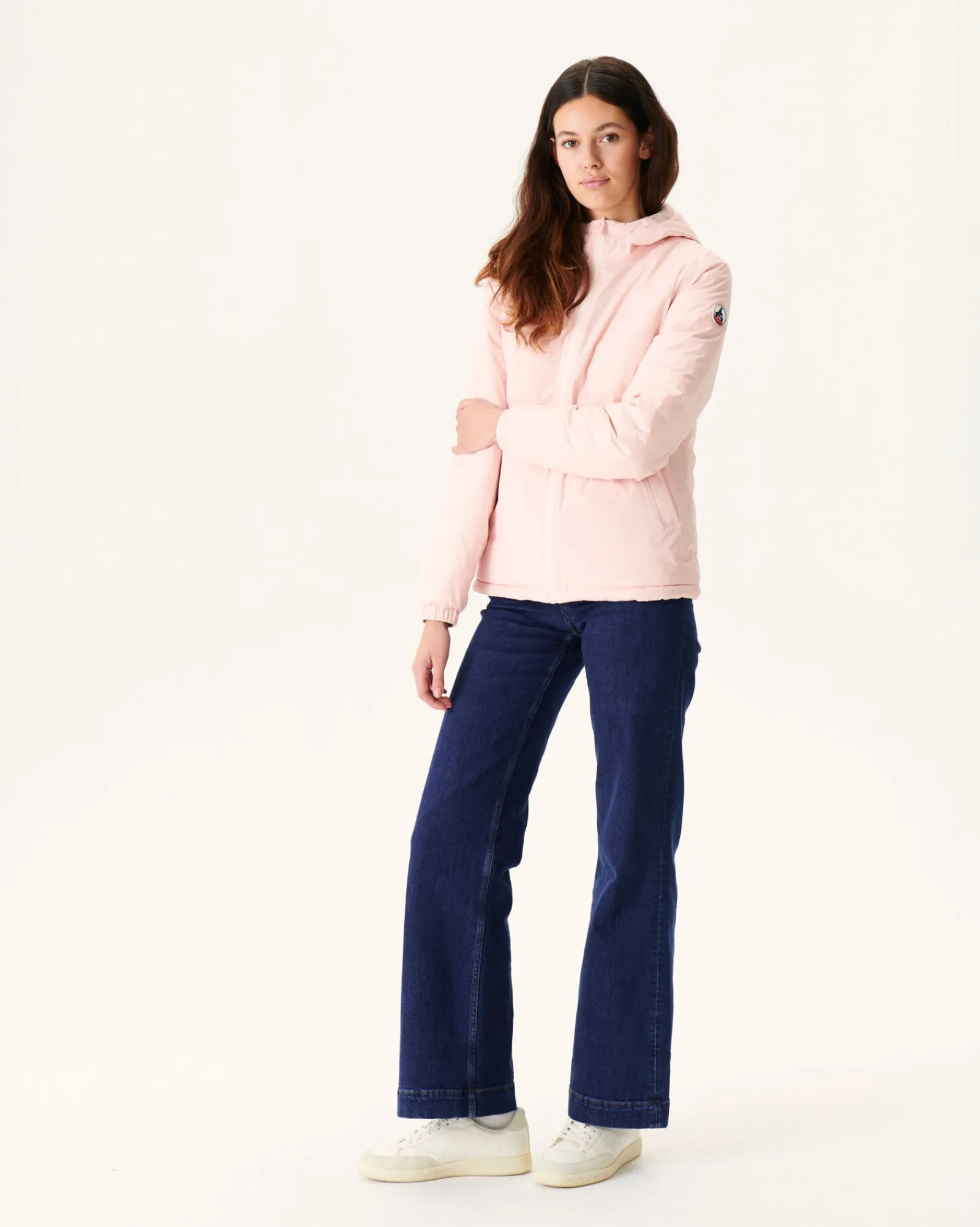 Doudoune Reversible A Capuche Rose Clair/Beige Vienne*JOTT Shop