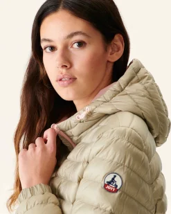 Doudoune Reversible A Capuche Rose Clair/Beige Vienne*JOTT Shop