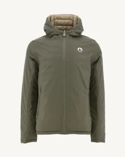 Doudoune Reversible A Capuche Army/Beige Bergen*JOTT Best Sale