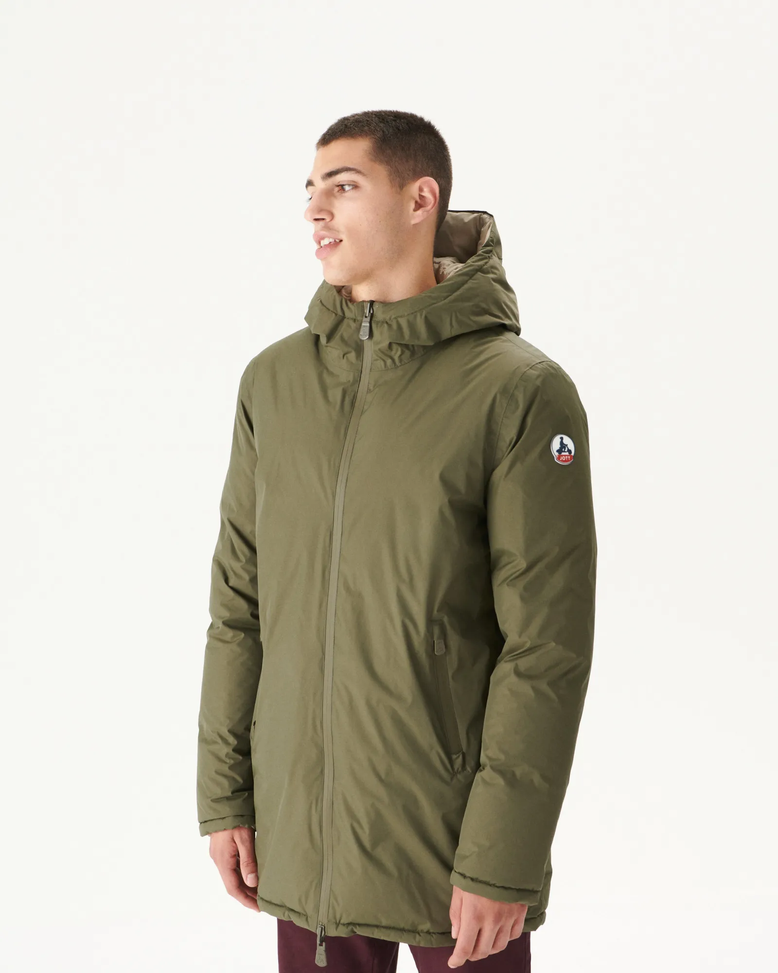 Doudoune Reversible A Capuche Grand Froid Army/Beige Toronto*JOTT Cheap