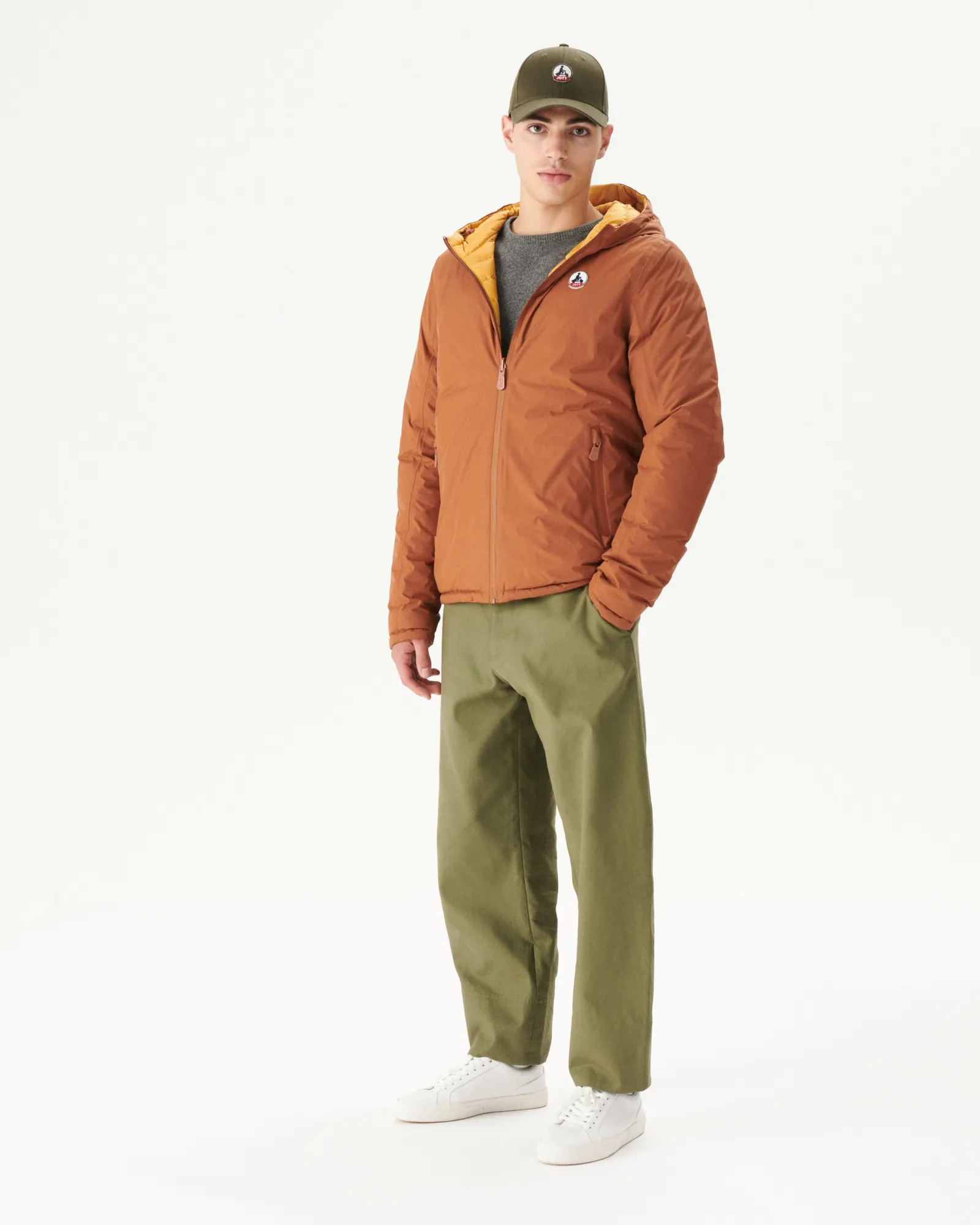 Doudoune Reversible A Capuche Caramel/Moutarde Bergen*JOTT Discount
